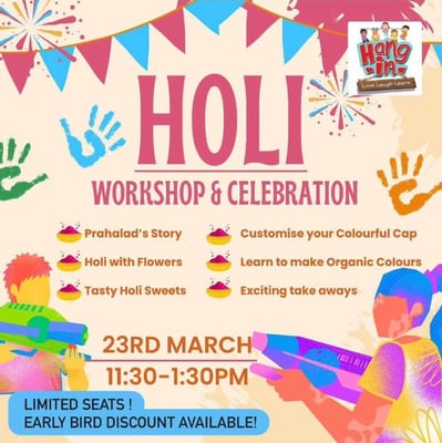 Hangin-Holi workshop & celebration