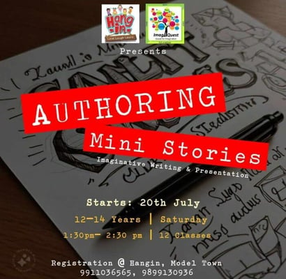 Hangin-Authoring mini stories (Imaginative Writing & Presentation)