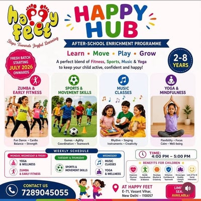 Happy Feet Play School-After School Enrichment Programme