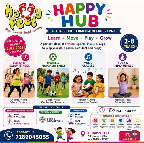Happy Feet Play School-After School Enrichment Programme