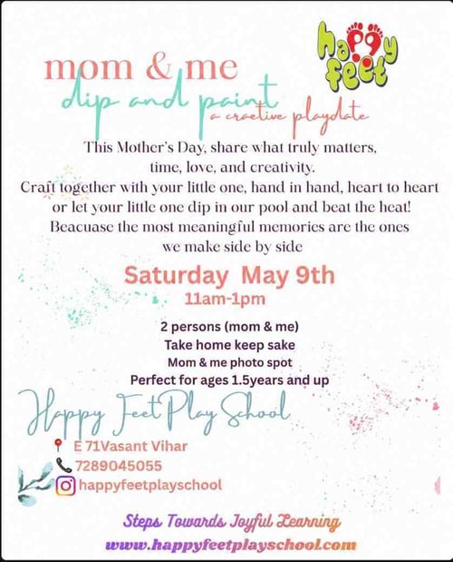 Happy Feet Play School-Mommy and Me Creative Playdate