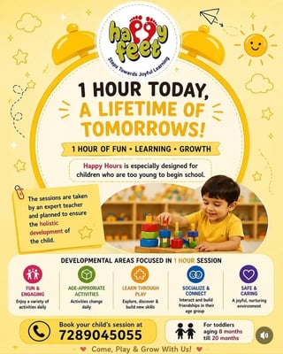 Happy Feet Play School-Toddler Development Program