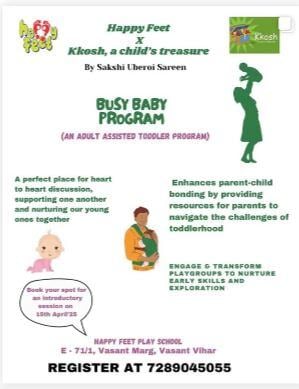 Happy Feet :BUSY BABY PROGRAM