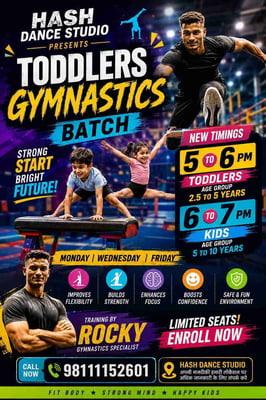 Hash Aerobics & Dance Studio-Toddlers Gymnastics Classes