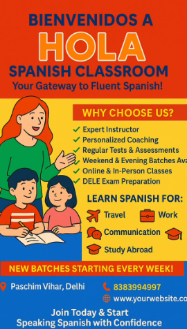 Hola Spanish Classroom  - Online Spanish Tuition Classes