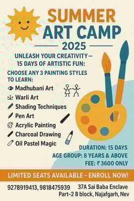 HoopStar Academy  -  Summer Art Camp 2025