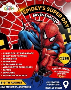 House of Giggles-Spideys Super Day (Spider Man Themed Kids Event)