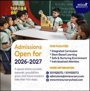 Mira Nursery-Admissions Open 2026-2027