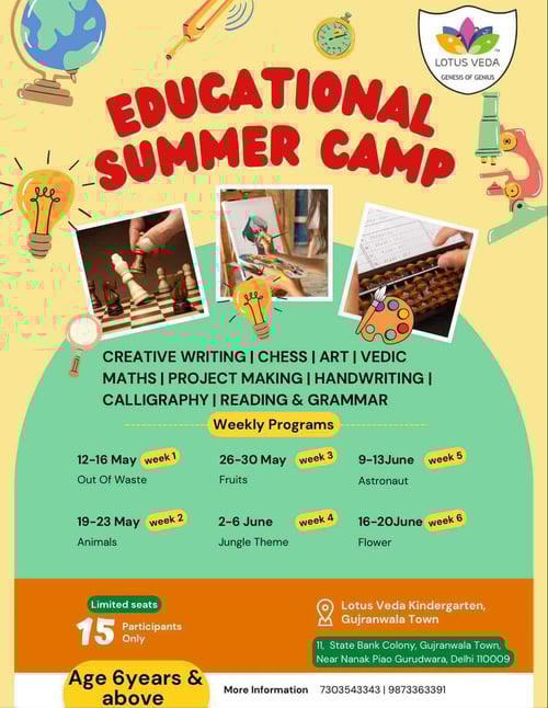 Lotus Veda Kindergarten: Educational Summer Camp
