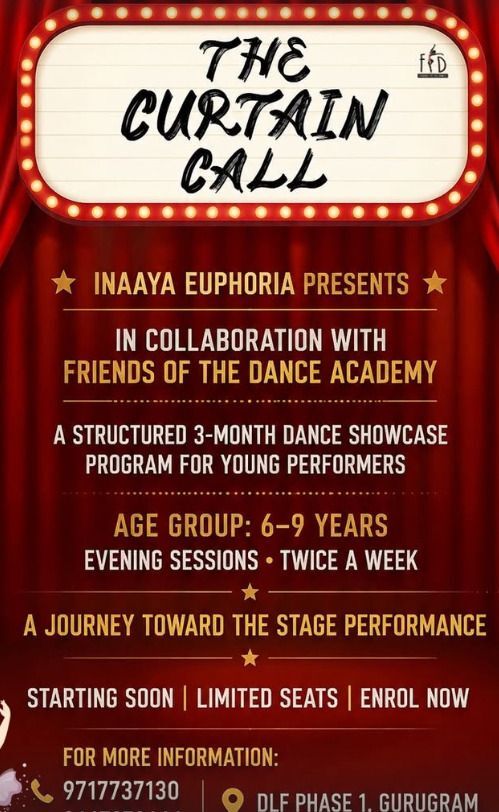 INAAYA DAYCARE-The Curtain Call Dance Showcase Program for Kids