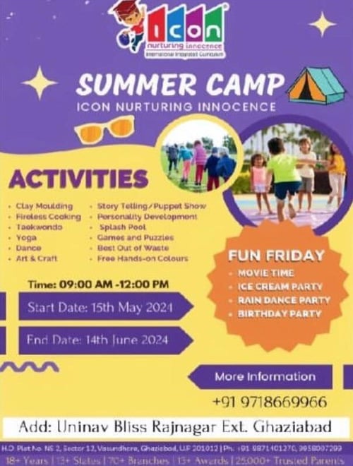 Icon Nurturing Innocence-Summer Camp