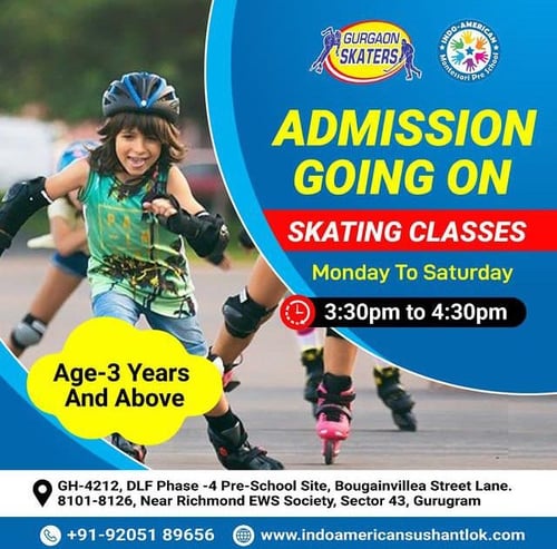 Indo American Montessori Preschool-Skating Classes Admission