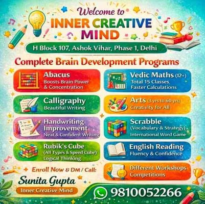 Inner Creative Mind-Brain Development and Skill Enrichment Programs