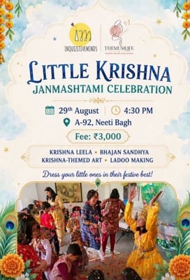 Inquizitive Minds-Little Krishna Janmashtami Celebration for Kids