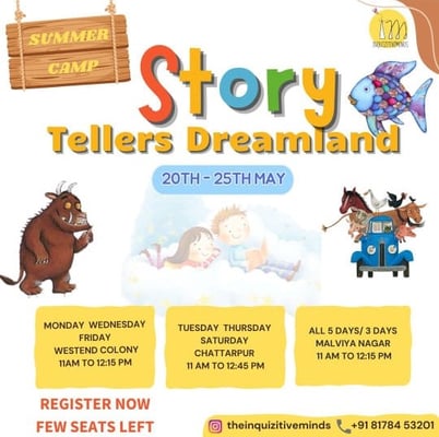 Inquizitive Minds-Story Tellers Dreamland (Summer Camp)
