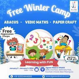 Jigsaw abacus-Free Winter camp