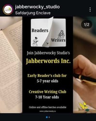 Jabberwocky Studio  -  Readers and Writers Club For Kids