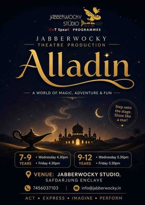 Jabberwocky Studio-Aladdin Theatre Production for Kids