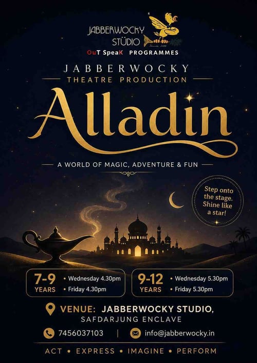 Jabberwocky Studio-Aladdin Theatre Production for Kids
