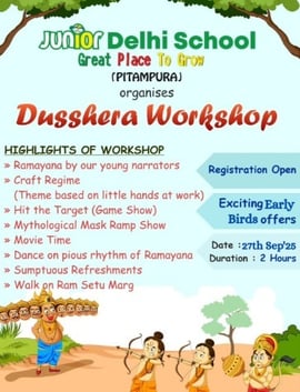Junior Delhi school - Dusshera Workshop