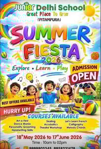 Junior Delhi school-Summer Fiesta 2026-(pitampura)
