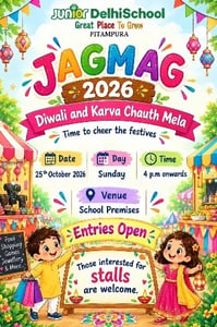 Junior Delhi school-Diwali and Karva Chauth Mela