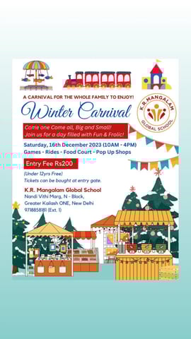K.R. mangalam global school-winter carnival