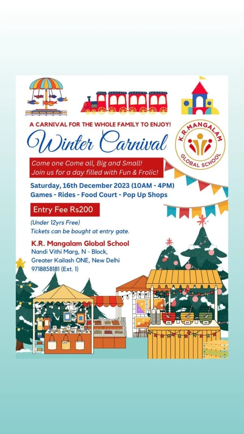 K.R. mangalam global school-winter carnival