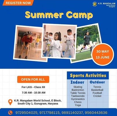 KR Mangalam World School-Summer Camp