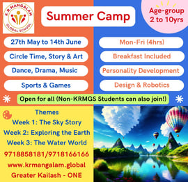 KR Mangalam Global School-Summer Camp