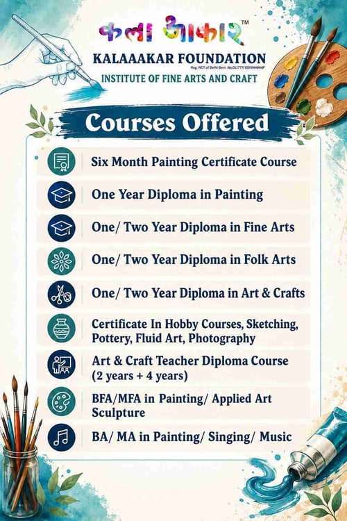 Kalaaakar Foundation-Fine Arts Painting and Craft Courses