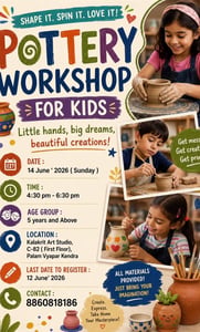 Kalakrit Art Studio-Pottery Workshop for Kids