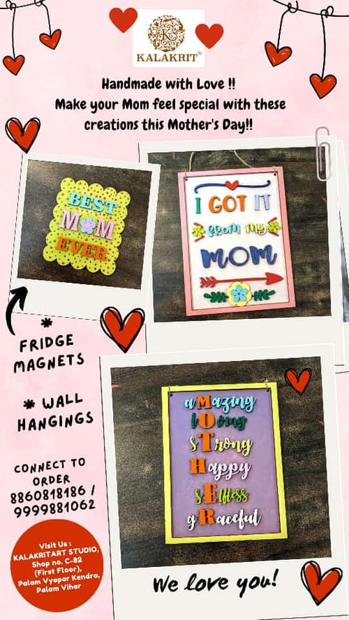 Kalakrit Art Studio-Handmade Creations On Mothers day