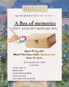 Kalam Siyahi-Keepsake Box Painting Workshop