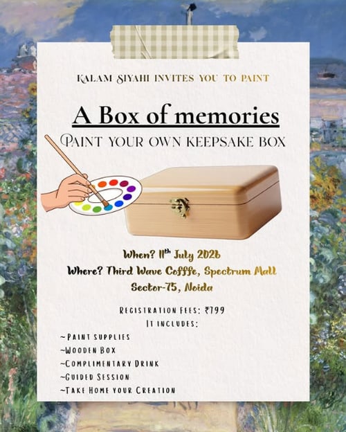 Kalam Siyahi-Keepsake Box Painting Workshop