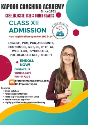Kapoor Coaching Academy-12th Class Admission