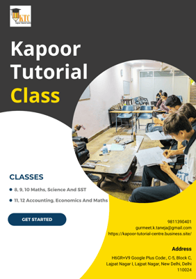 Kapoor Tutorial Centre-Kapoor Tutorial Classes for 8th - 12th