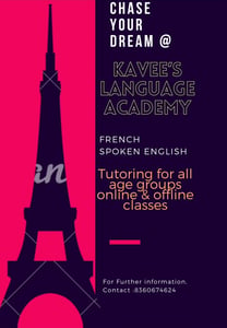 Kavees Language Academy-French spoken English