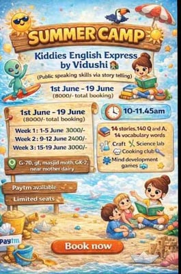 Kiddies English Express-Summer Camp for Kids