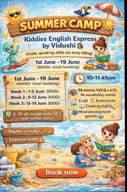 Kiddies English Express-Summer Camp for Kids