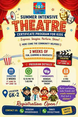 Kiddies English Express-Summer Intensive Theatre Program for Kids