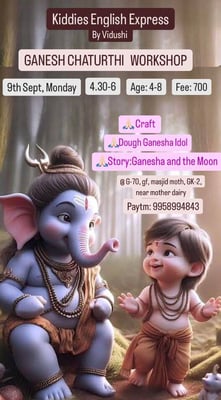 Kiddies English Express-Ganesh chaturthi workshop for kids