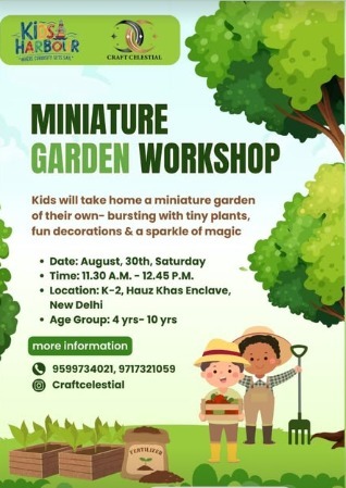 Kids Harbour  -  Miniature Garden Workshop