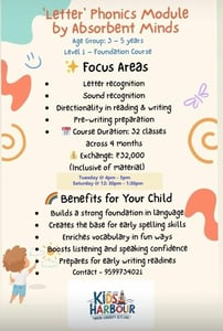 Kids Harbour - Phonics Foundation Course