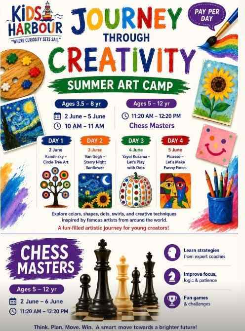 Kids Harbour-Journey Through Creativity Summer Art Camp