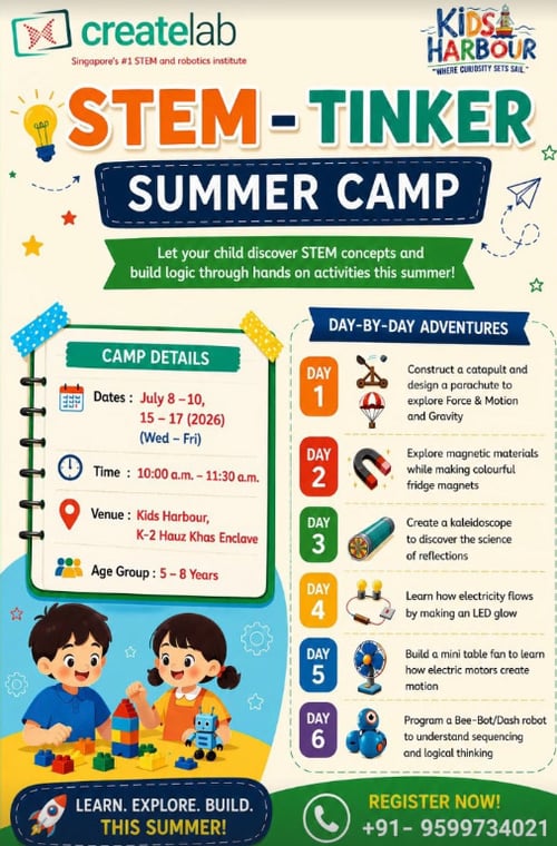 Kids Harbour-STEM Tinker Summer Camp 2026