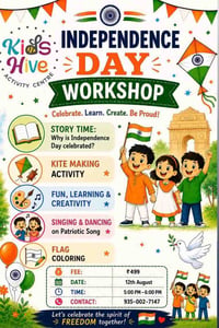 Kids Hive-Independence Day Workshop for Kids