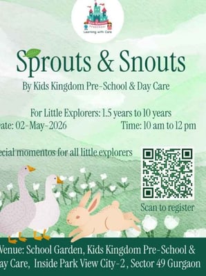 Kids Kingdom Pre-School-Garden Adventure Day for Little Explorers