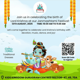 Kids Kingdom Pre-school & Day Careâs  -  Celebrate Krishna Janmashtami ( Sector- 70 A )