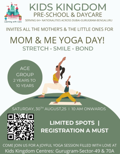 Kids Kingdom Pre-school & Day Care’s  -  Mom & Kids Yoga Workshop